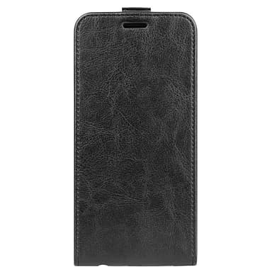 SKALO Samsung S25 Vertical Flip PU-Läder Plånboksfodral - Svart