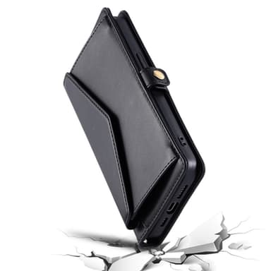 SKALO Xiaomi Redmi Note 14 4G PU-Läder Envelope Plånboksfodral - Svart