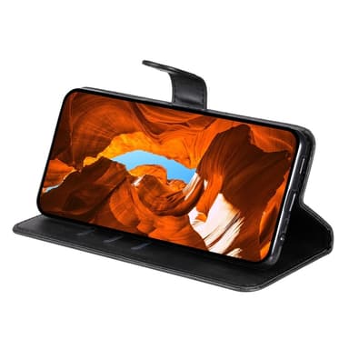 SKALO Xiaomi Redmi Note 14 4G Klassisk Dragkedja Plånboksfodral - Svart