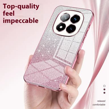 SKALO Xiaomi Redmi Note 14 Pro+ 5G Electroplating Glitter Skal - Guld