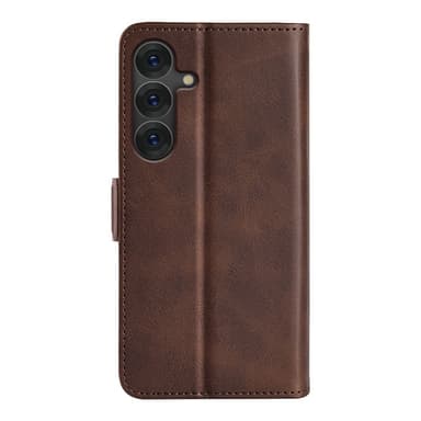 SKALO Samsung S25 Premium ID Plånboksfodral - Brun