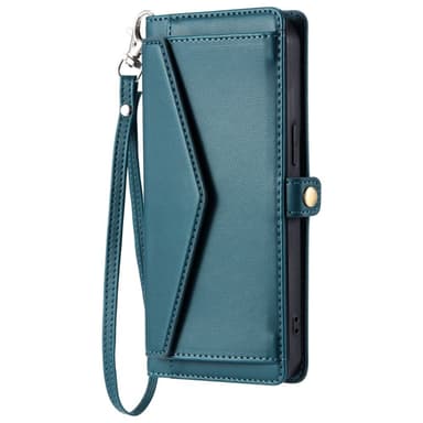 SKALO Xiaomi Redmi Note 14 5G PU-Läder Envelope Plånboksfodral - Grön