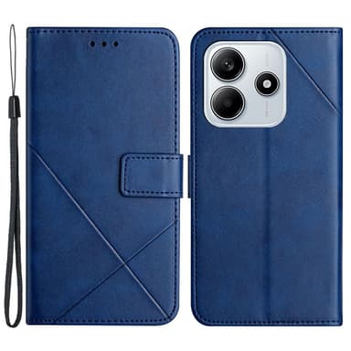 SKALO Xiaomi Redmi Note 14 5G PU-Läder Plånboksfodral - Blå