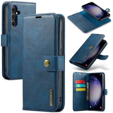 DG MING Samsung S25+ 2-i-1 Magnet Plånboksfodral - Blå