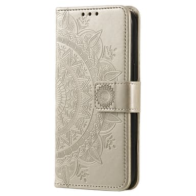 SKALO Xiaomi Redmi Note 14 Pro 5G Mandala Plånboksfodral - Guld