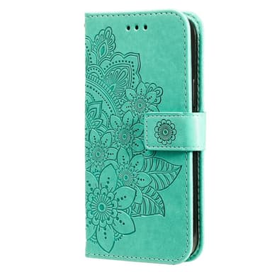 SKALO OnePlus 13 Mandala Plånboksfodral - Turkos
