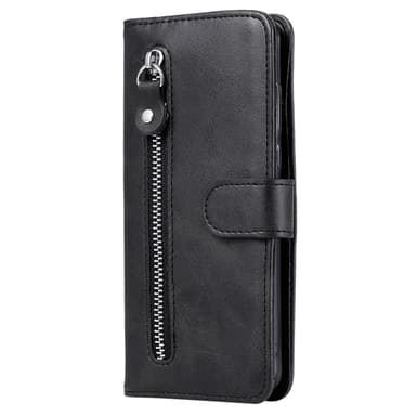 SKALO Xiaomi Redmi Note 14 4G Klassisk Dragkedja Plånboksfodral - Svart