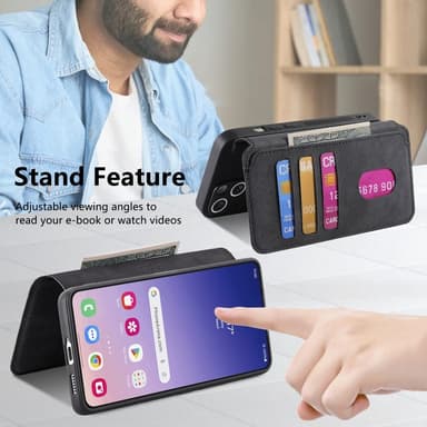 SKALO Samsung S25+ CASENEO MW-03 Plånboksfodral - Svart