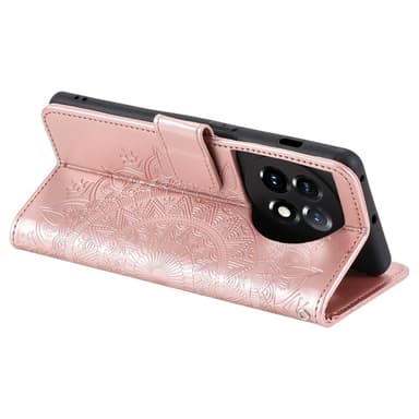 SKALO OnePlus 13R Mandala Plånboksfodral - Roséguld