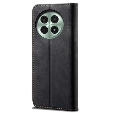 SKALO OnePlus 13 Jeans Plånboksfodral - Svart
