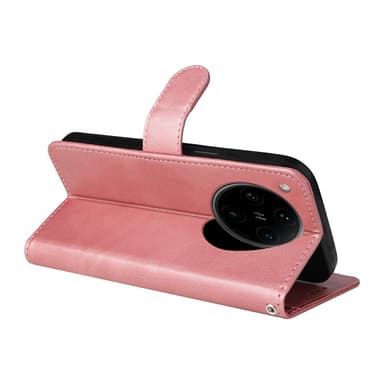SKALO Xiaomi Redmi Note 14 4G PU-läder Plånboksfodral - Rosa