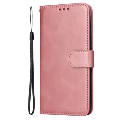 SKALO Xiaomi Redmi Note 14 4G PU-läder Plånboksfodral - Rosa