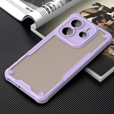 SKALO Xiaomi Redmi Note 14 5G Armor Hybrid Frosted Skal - Lila