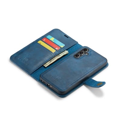 DG MING Samsung S25+ 2-i-1 Magnet Plånboksfodral - Blå