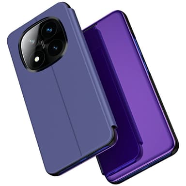 SKALO Xiaomi Redmi Note 14 Pro+ 5G Clear View Plånboksfodral - Lila