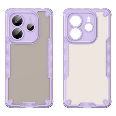 SKALO Xiaomi Redmi Note 14 5G Armor Hybrid Frosted Skal - Lila