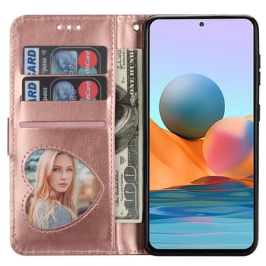 SKALO Samsung S25+ Glitter Dragkedja Plånboksfodral - Roséguld