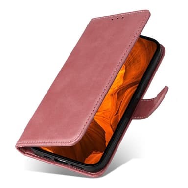 SKALO Xiaomi Redmi Note 14 4G PU-läder Plånboksfodral - Rosa