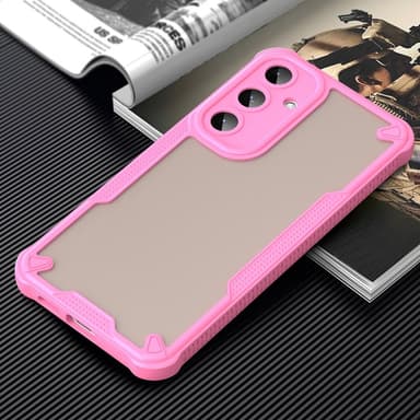 SKALO Samsung S25+ Armor Hybrid Frosted Skal - Rosa