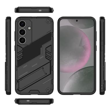 SKALO Samsung S25 Armor Hybrid Punk Skal - Svart