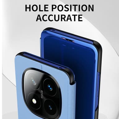 SKALO Xiaomi Redmi Note 14 Pro+ 5G Clear View Plånboksfodral - Lila