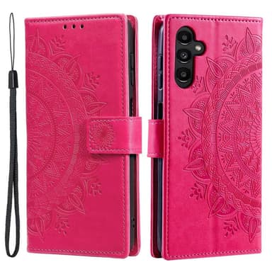 SKALO Samsung S25 Mandala Plånboksfodral - Cerise