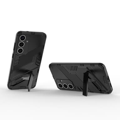 SKALO Samsung S25 Armor Hybrid Punk Skal - Svart