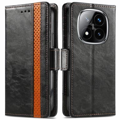 SKALO Xiaomi Redmi Note 14 Pro 5G CASENEO 002 Premium Plånboksfodral - Svart