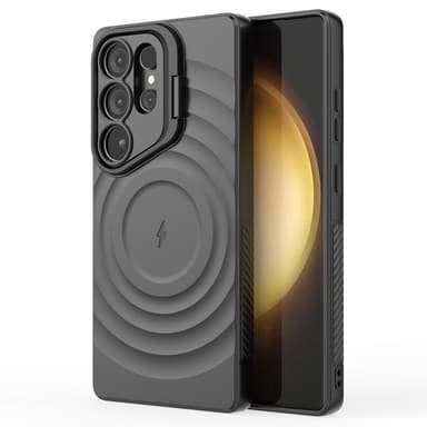 SKALO Samsung S25 Ultra Ripple Texture Skal - Svart