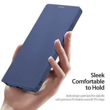 DUX DUCIS Samsung S25 Ultra Skin X Pro Plånbok - Blå