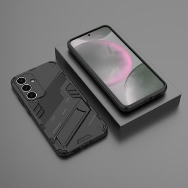 SKALO Samsung S25 Armor Hybrid Punk Skal - Svart