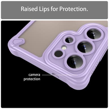 SKALO Samsung S25 Ultra Armor Hybrid Frosted Skal - Lila