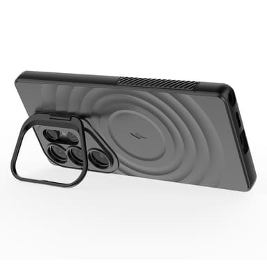 SKALO Samsung S25 Ultra Ripple Texture Skal - Svart