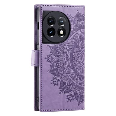 SKALO OnePlus 13R Mandala Plånboksfodral - Lila