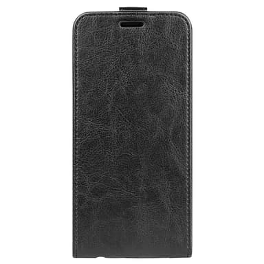 SKALO Samsung S25+ Vertical Flip PU-Läder Plånboksfodral - Svart