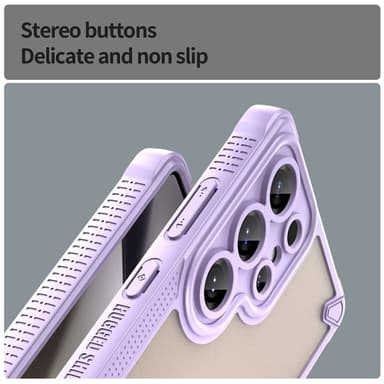 SKALO Samsung S25 Ultra Armor Hybrid Frosted Skal - Lila