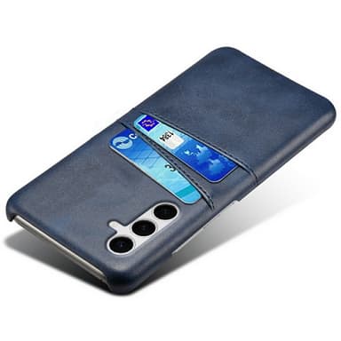 SKALO Samsung S25+ PU-Läder Korthållare Skal - Blå
