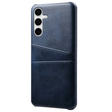SKALO Samsung S25+ PU-Läder Korthållare Skal - Blå