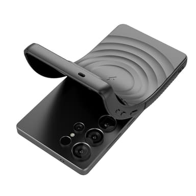 SKALO Samsung S25 Ultra Ripple Texture Skal - Svart