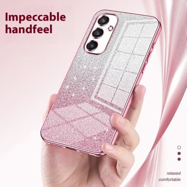 SKALO Samsung S25 Electroplating Glitter Skal - Guld