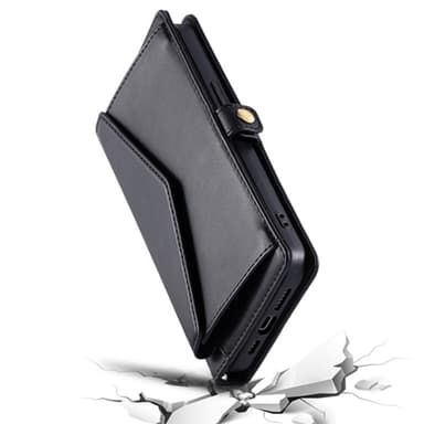 SKALO Xiaomi Redmi Note 14 Pro 5G PU-Läder Envelope Plånboksfodral - Svart