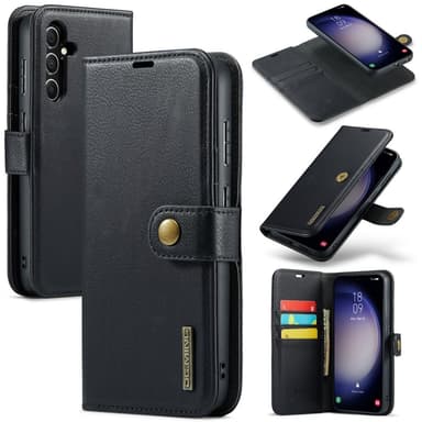 DG MING Samsung S25+ 2-i-1 Magnet Plånboksfodral - Svart