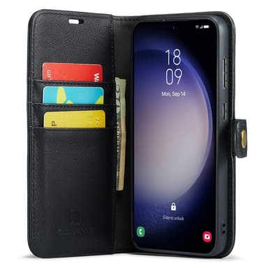 DG MING Samsung S25+ 2-i-1 Magnet Plånboksfodral - Svart