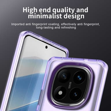 SKALO Xiaomi Redmi Note 14 Pro 5G Candy Series Hybrid Skal - Lila