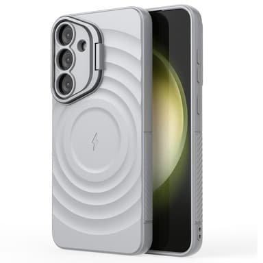 SKALO Samsung S25 Ripple Texture Skal - Grå