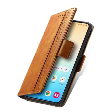 SKALO Samsung S25 CASENEO 002 Premium Plånboksfodral - Khaki