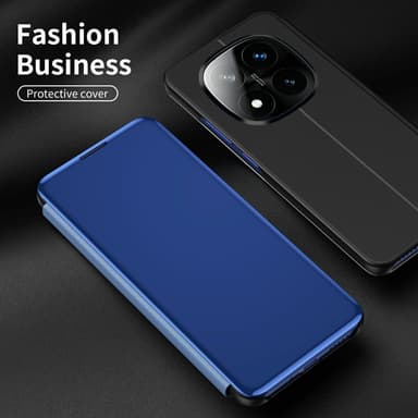 SKALO Xiaomi Redmi Note 14 Pro+ 5G Clear View Plånboksfodral - Svart