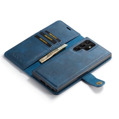 DG MING Samsung S25 Ultra 2-i-1 Magnet Plånboksfodral - Blå
