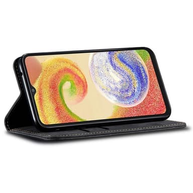 SKALO Samsung S25 Jeans Plånboksfodral - Svart