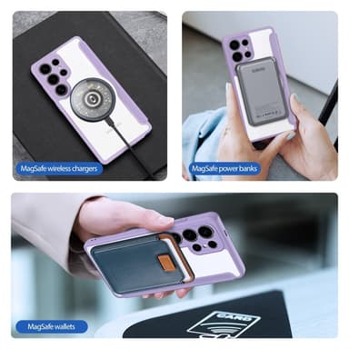 DUX DUCIS Samsung S25 Ultra Skin X Pro Plånbok - Lila